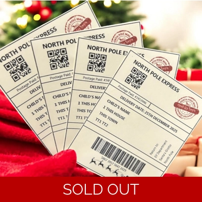 Personalised “Letter from Santa” North Pole Express Labels